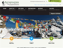 Tablet Screenshot of everestbasecamptrek.com